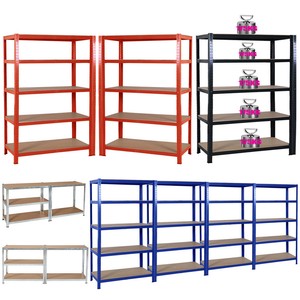 180x120x45cm Garage Shelving Racking Unit 5 Tier Shelf ...