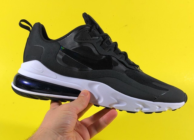 nike air max 270 react women's black and white
