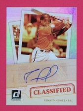 2021 Donruss Renato Nunez Classified Signatures #1 CS-RN Baltimore Orioles