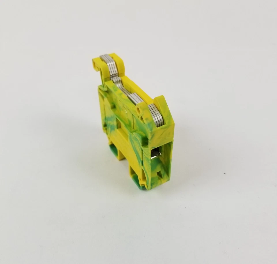 49 Phoenix Contact UT 16-PE 3044212 Terminal Block Green Yellow Ground 76Amp NEW - Image 2 of 4