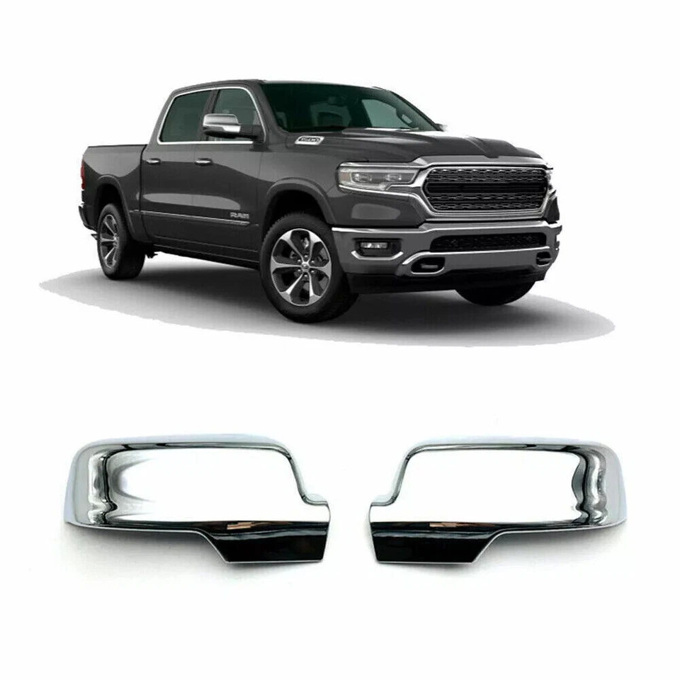 For 2019-2025 Dodge Ram 1500 Side Mirror COVERS Cap Housing W/Turn Signal Hole - Image 2 of 4