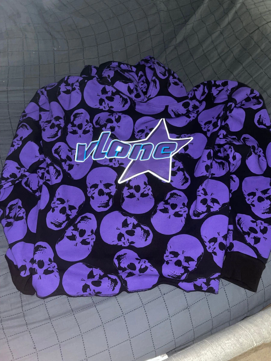 Purple and online black vlone hoodie