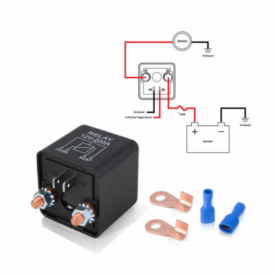 Batterie Trennrelais 12V 200A KFZ Relais Heavy Duty Split Starter für LKW Boot