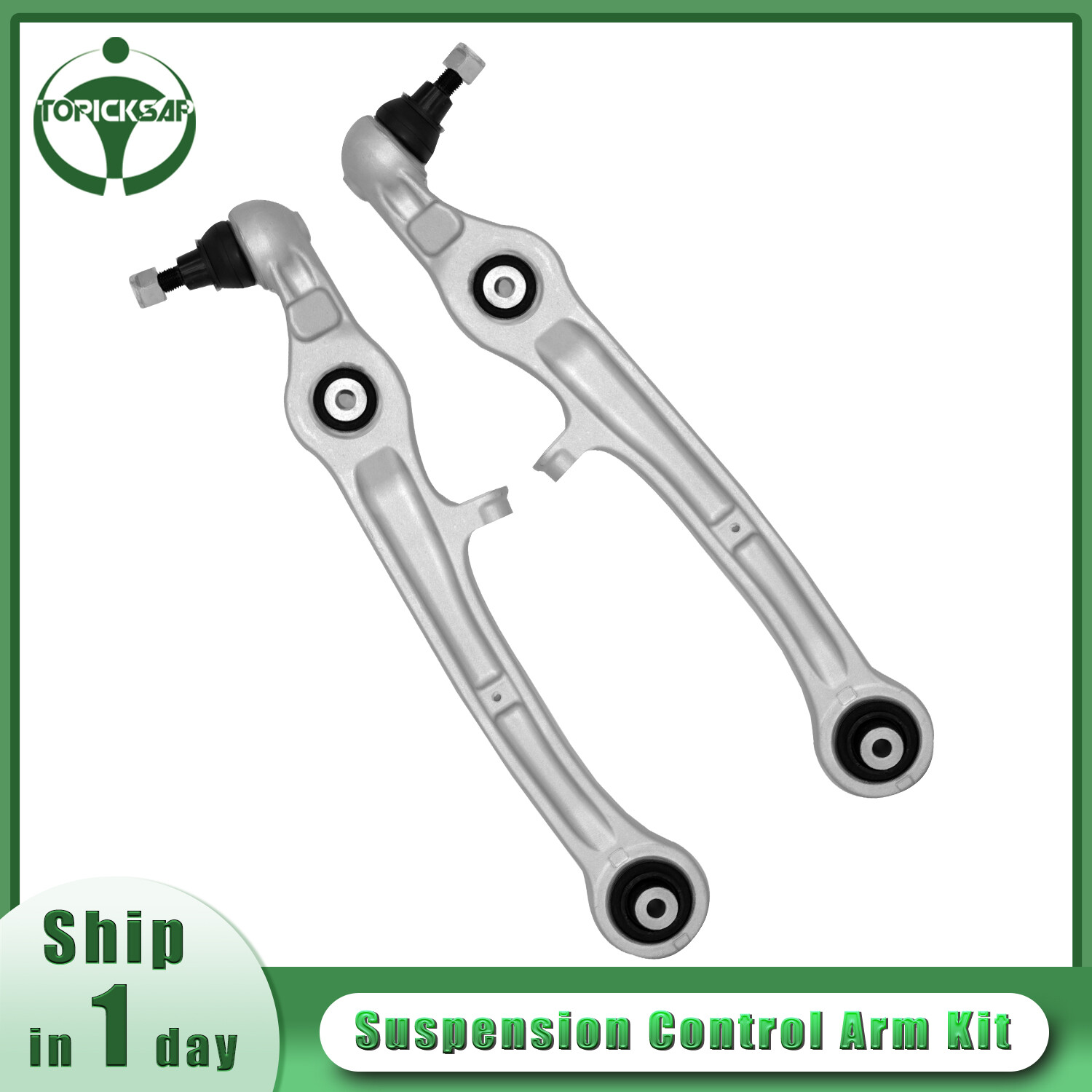 2Pcs For 2004-19 Bentley Continental GT Front Lower Control Arms With Ball Joint
