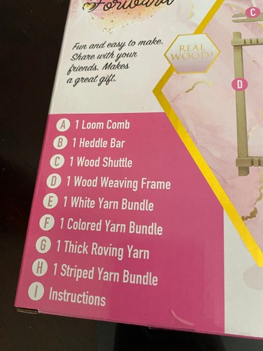 CRAFT FORWARD DIY WOOD WEAVING LOOM KIT 8 YEARS OLD AND UP - Picture 9 of 13