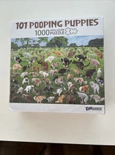 101 pooping puppies puzzle Dogs 1000 piece jigsaw by funwares brand new sealed