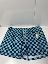 Goodfellow Men's Size XXL 6 Inseam Board Swim Shorts Blue Beach Swimwear