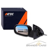 Atec AußEnspiegel Spiegel Links AsphÄRisch Manuell Schwarz FÜR Opel Corsa C 00-