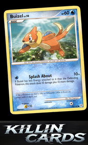 Buizel 72/130 Pokemon Common Diamond and Pearl Card LP