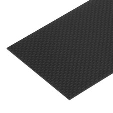Carbon Fiber Sheet 125x75x1mm Glossy Surface Plain Weave Panel Sheet