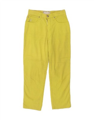 ROCCOBAROCCO Womens Tapered Casual Trousers W26 L24  Yellow CD69