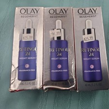 3 Olay Regenerist Retinol 24 Night Smoothing Serum 1.3 Fl Oz. NEW