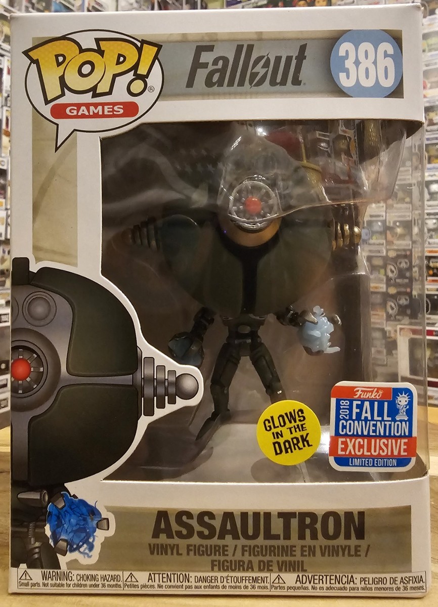 公式グッズ Fallout Assaultron フィギュア Fallout Assaultron #386 GITD 2018 Fall Convention Exclusive New