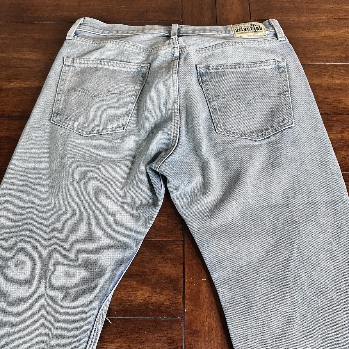 Vintage Levis Silver Tab Jeans Mens 34x30 Blue Straight 90s Y2K
