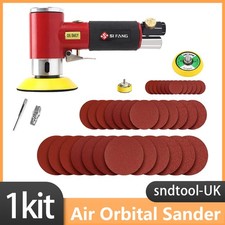 Mini Random Orbital Sander 1/2/3in Pneumatic Polishing Machine Kit F Auto Body