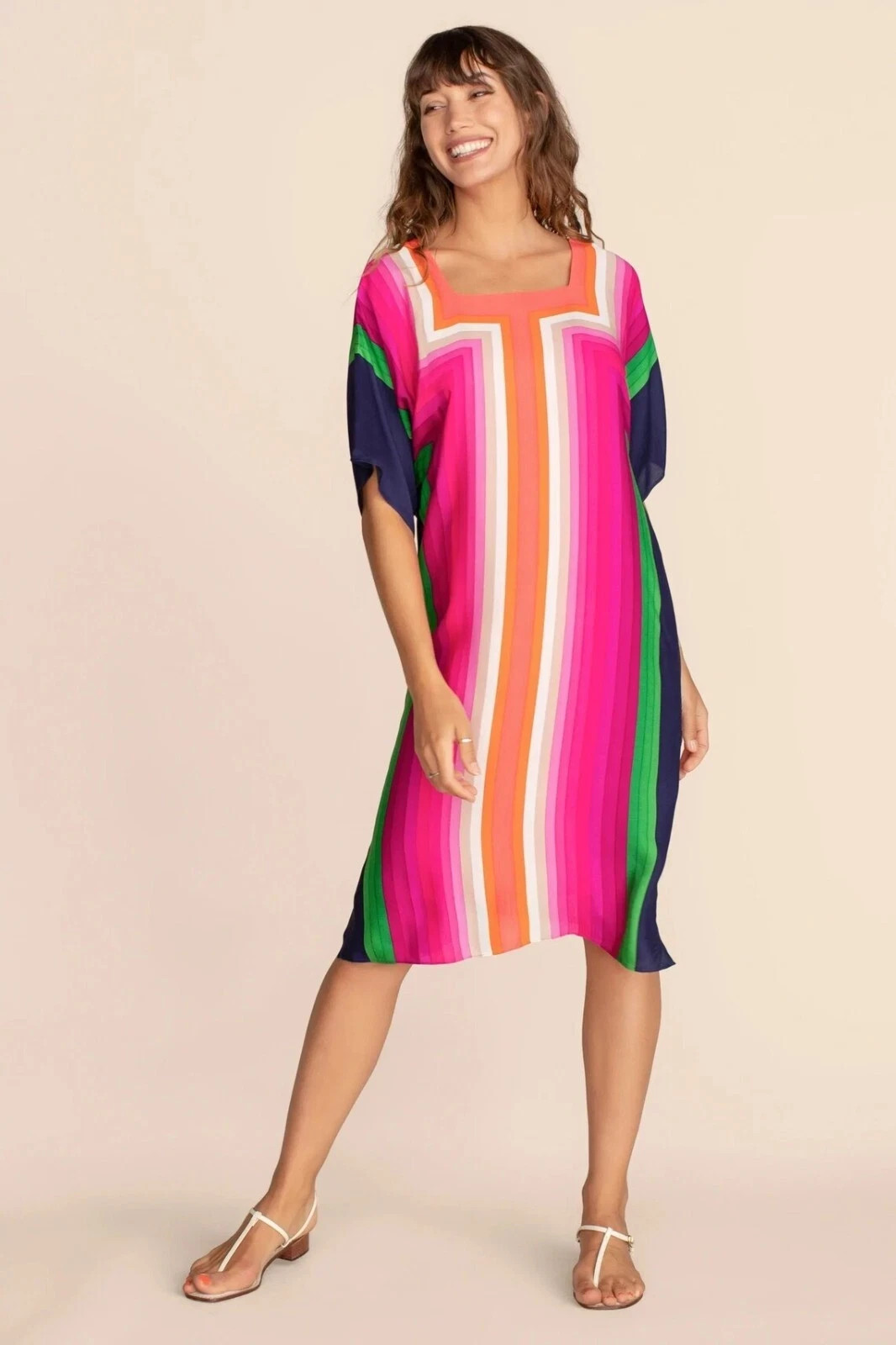 Beautiful Pink Kaftan For Women, Silk Crepe Caftan, Party Wear Kaftan J5705