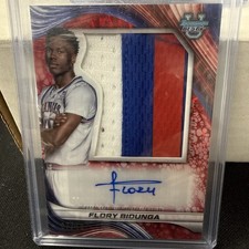 Flory Bidunga 2024/25 Bowman Best Jumbo Rookie Patch Auto 7 /10