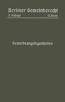 Magistrat Von Berlin | Gewerbeangelegenheiten | Taschenbuch | Deutsch | Vii