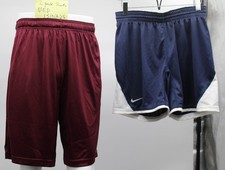 Nike MENS TEAM FLY DRI-FIT 9" INSEAM SHORTS 7" SHORTS 2 PAIR SET SIZE MEDIUM