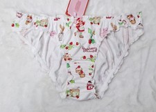 Cute Retro Kink Silky Soft Strawberry Shortcake CD TV Sissy Brief Panties M 10