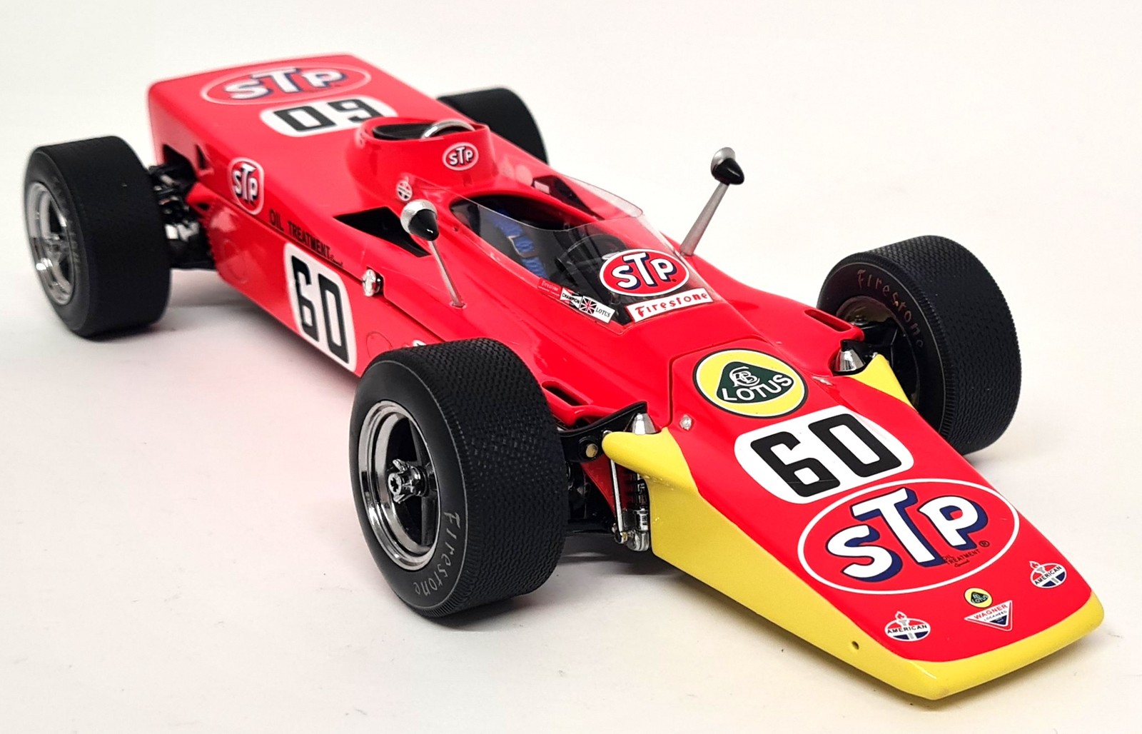 TSM 1/18 - Lotus Type 56 1968 #60 Indy 500 J. Leonard Diecast Model Car