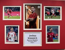 Bayern Munich Joshua Kimmich Signed 16" X 12" Double Mounted Display