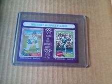 Rollie Fingers & Mike Schmidt 2024 Topps Heritage Mini Purple 12/15 1981 MVP