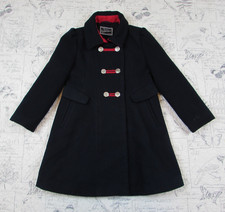 Rothschild Military Coat Girls Dress Navy Blue Coat Red Trim Buttons Size 6x