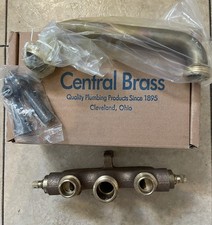 Central Brass 0466 Two Handle Laundry Faucet Rough Brass