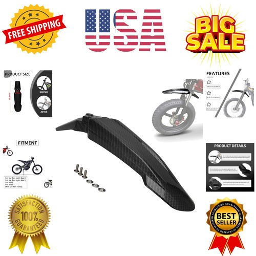Front Fender for Ebike,Motorcycle Mudguard Mud Guard for Dirt Bike Surron Lig... - Picture 1 of 6