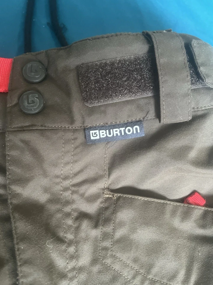 Burton Youth Snow Pants Ski Lined Winter Ski Cold Gear Brown Size Medium - Image 3 of 4