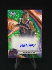 Miles Kelly 2024-25 Bowman University's Best Auto Green Mini-Diamond /99 Auburn 
