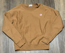 VTG Champion Reverse Weave Crewneck Sweatshirt Womens S Mahogony Brown