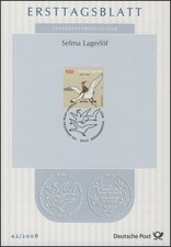ETB 42/2008 Selma Lagerl&ouml;f, Schriftstellerin, Nils Holgersson