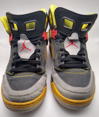 Jordan Spizike Shoes Mens Size 10.5 Black Varsity Maize Nike 315371-050