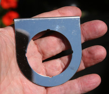 Stewart Warner Single Hole 2 116 Chrome Gauge Panel - M4