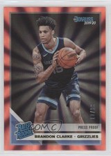 2019 Panini Donruss Rated Rookie Press Proof Red Laser 10/99 Brandon Clarke 1u6