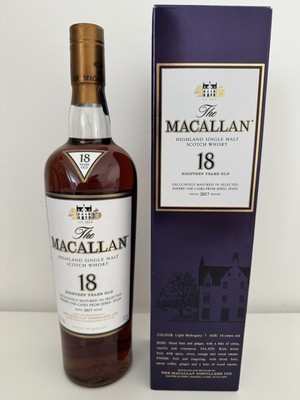 Macallan 18 Jahre/years Sherry Oak Cask 1999/2017, 750ml - US Abfüllung, 43%