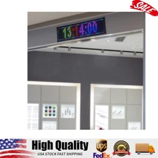 26"x8" LED Advertising Sign 7 Color Programmable Scrolling Message Display Board