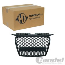 DIEDERICHS KÜHLERGRILL SCHWARZ GLÄNZEND passend für AUDI A3 8P Rennsport Look