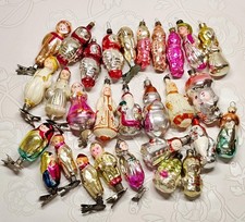 Soviet Vintage glass Christmas tree Ornament characters - USSR decoration