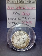 2 Lire 4/10 di Tallero Del 1890 Colonia Eritrea Umberto I