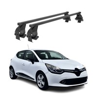 Menabo DachträGer GrundtäGer FüR Renault Clio Mk4 2012-2019 50Kg Stahl Schwarz