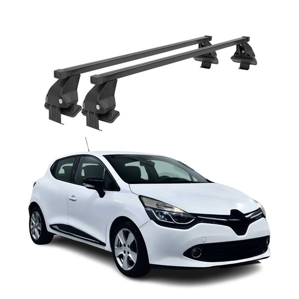 Menabo DachträGer GrundtäGer FüR Renault Clio Mk4 2012-2019 50Kg Stahl Schwarz-image