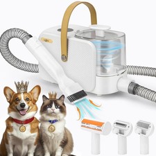 2.0L Dog Grooming Kit, Pet Grooming Kit  Vacuum Suction 99 Pet Hair Groomer...