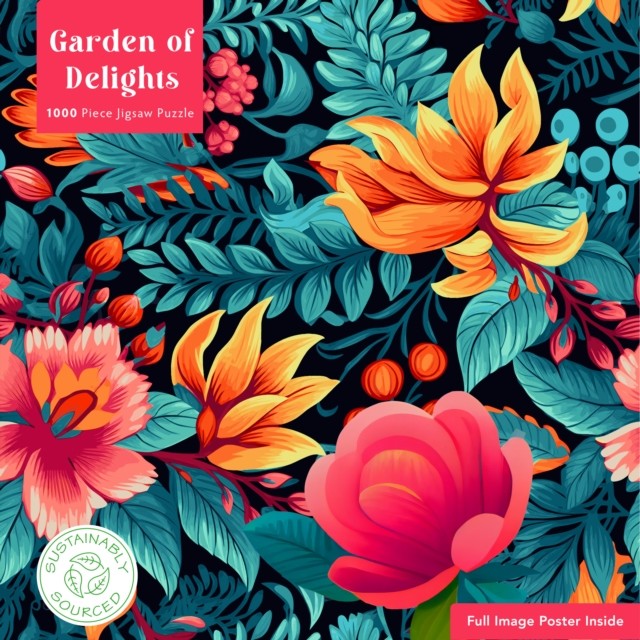 Adult Sustainable Jigsaw Puzzle Garden of Delights 9781804179208