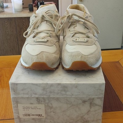 New Balance x END. 575 Marble White Men's Sneakers M575END White/Grey