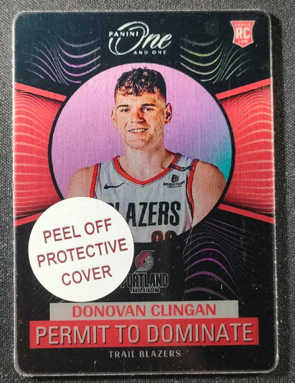 2024-25 Panini One And One Donovan Clingan #6 RC Permit to Dominate Case Hit SSP
