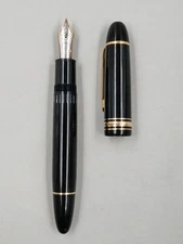 Vintage Montblanc Meisterstuck No 149 14k Nib Black Fountain Pen, Untested