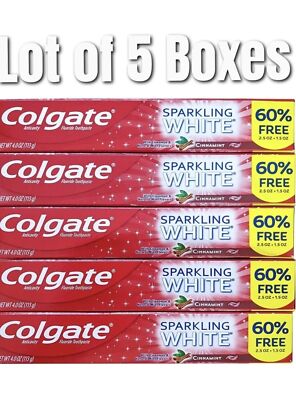Colgate Anticavity Fluoride Toothpaste  Cinnamon gluten free Exp 7/2025  5PK 